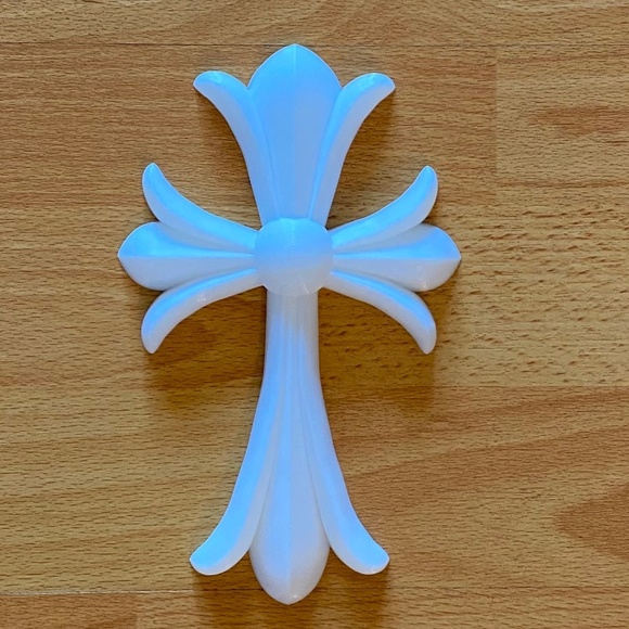 RARE Large 8” CH White Cross Decor - Picture 4 of 8